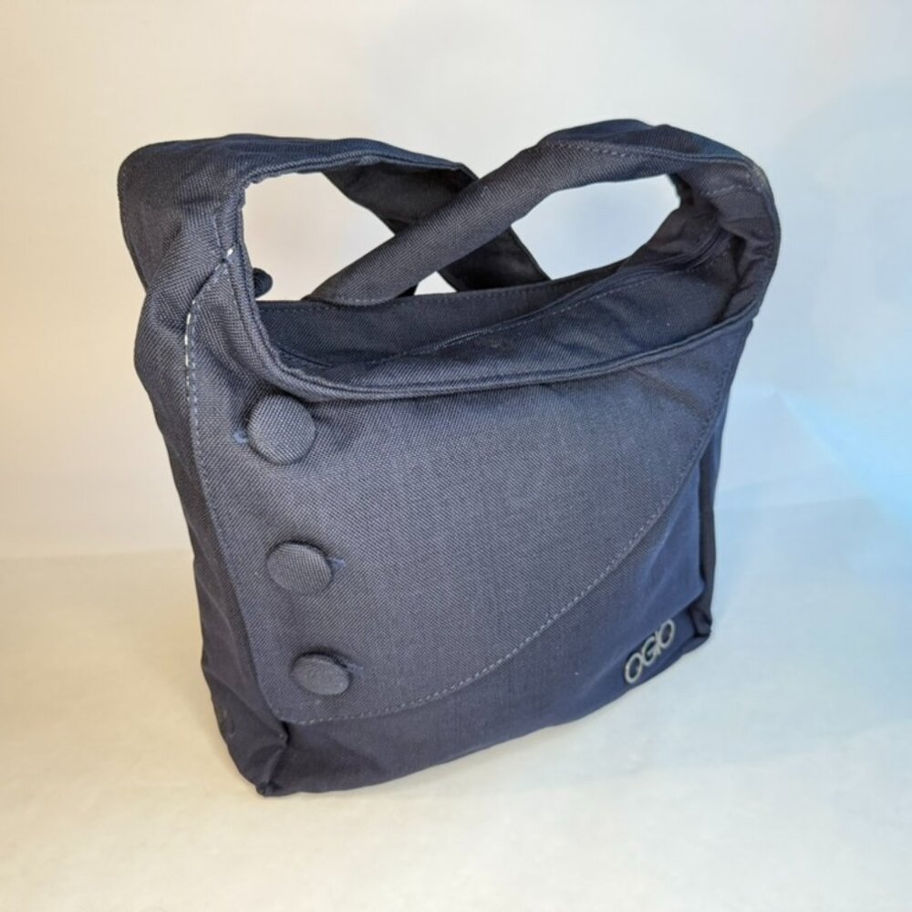 OGIO Dark Blue Satchel Bag with Three Dark Blue Button Design